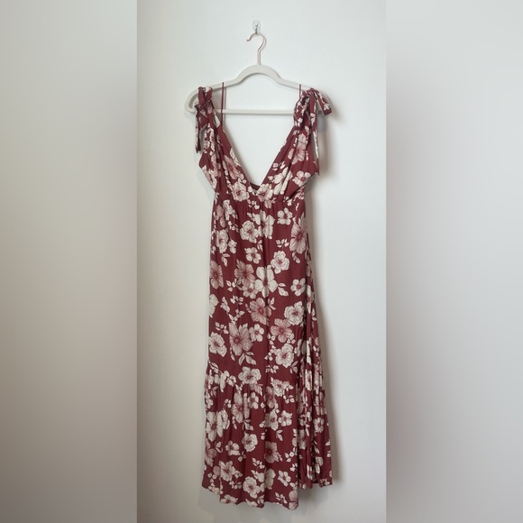 Abercrombie & Fitch Tie Strap Babydoll Midaxi Dress - Picture 2 of 2